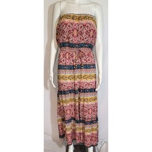 BeBob Strapless Tiered Maxi Dress  - Size XL